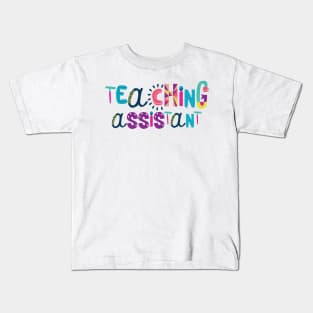 Cute Teaching Assistant Gift Idea Back to School Kids T-Shirt